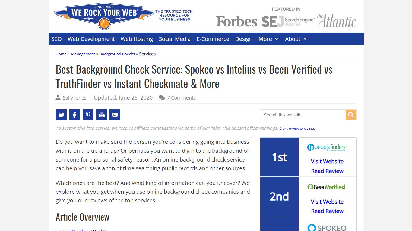 Best Background Check Service: Spokeo vs Intelius vs Been Verified vs ...