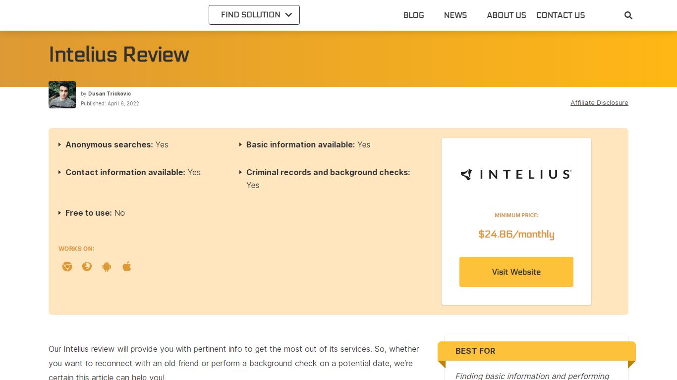 Intelius Review - WebsiteBuilder.org